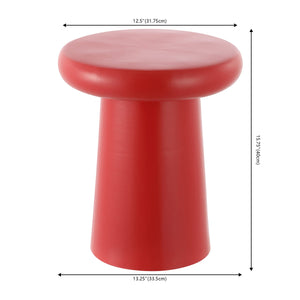 Safavieh Noldita, 15.75 Inch, Bright Red, Ceramic Garden Stool Bright Red 13.25 x 13.25 x 15.75