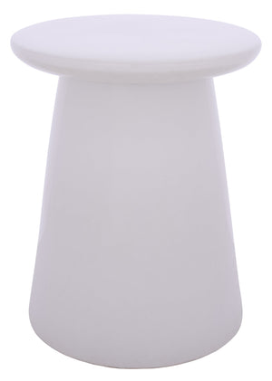 Thena, Ceramic Garden Stool 17.5" — Versatile Side Table, Plant Stand & Extra Seat For Indoor/Patio Decor