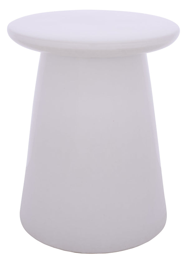 Thena, Ceramic Garden Stool 17.5" — Versatile Side Table, Plant Stand & Extra Seat For Indoor/Patio Decor