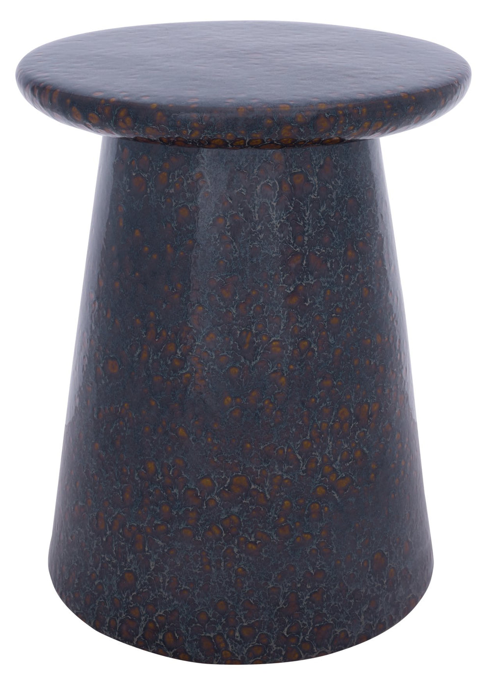 Thena, Ceramic Garden Stool 17.5" — Versatile Side Table, Plant Stand & Extra Seat For Indoor/Patio Decor