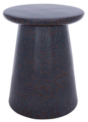 Thena, Ceramic Garden Stool 17.5" — Versatile Side Table, Plant Stand & Extra Seat For Indoor/Patio Decor