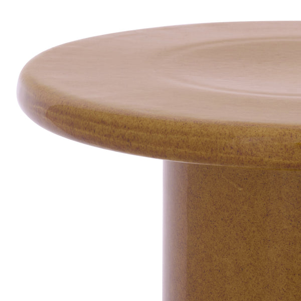 Joslin, Ceramic Garden Stool 18.75" — Versatile Indoor/Outdoor Side Table, Plant Stand, Durable Glazed Accent