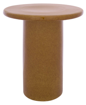 Joslin, Ceramic Garden Stool 18.75" — Versatile Indoor/Outdoor Side Table, Plant Stand, Durable Glazed Accent