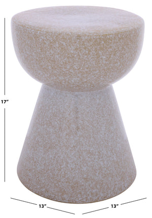 Cherie, Ceramic Garden Stool 17" Height — Versatile Side Table, Plant Stand & Compact Accent Piece