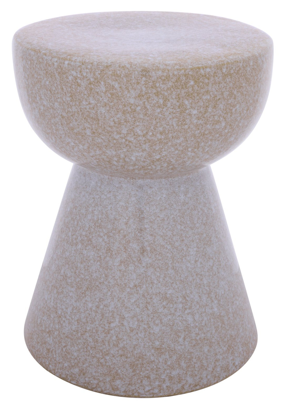 Cherie, Ceramic Garden Stool 17" Height — Versatile Side Table, Plant Stand & Compact Accent Piece