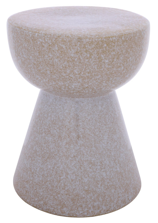 Cherie, Ceramic Garden Stool 17" Height — Versatile Side Table, Plant Stand & Compact Accent Piece