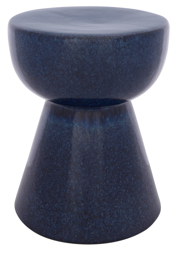 Cherie, Ceramic Garden Stool 17" Height — Versatile Side Table, Plant Stand & Compact Accent Piece