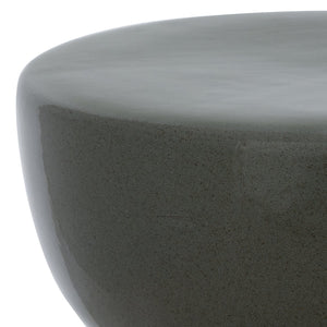 Cherie, Ceramic Garden Stool 17" Height — Versatile Side Table, Plant Stand & Compact Accent Piece