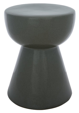 Cherie, Ceramic Garden Stool 17" Height — Versatile Side Table, Plant Stand & Compact Accent Piece