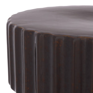 Rivy, 18.25-Inches Ceramic Garden Stool — Glazed Durable Accent Seat & Side Table For Patio Decor