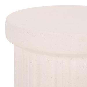 Jhene, 18-Inches Ceramic Garden Stool — Versatile Side Table, Plant Stand & Extra Seating For Indoors Outdoors
