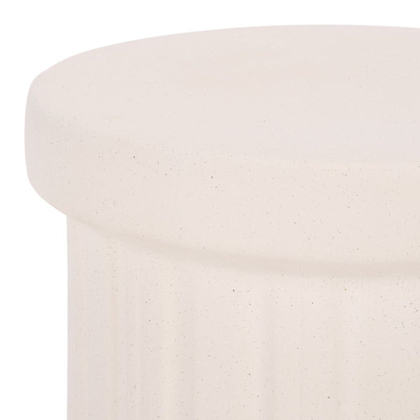 Jhene, 18-Inches Ceramic Garden Stool — Versatile Side Table, Plant Stand & Extra Seating For Indoors Outdoors