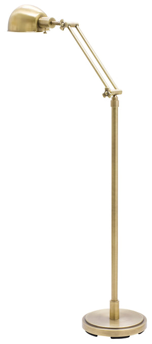 House Of Troy Addison Adjustable Pharmacy Floor Lamp - Stylish Design With Versatile Angles For Perfect Lighting Antique Brass Metal Ad400-ab