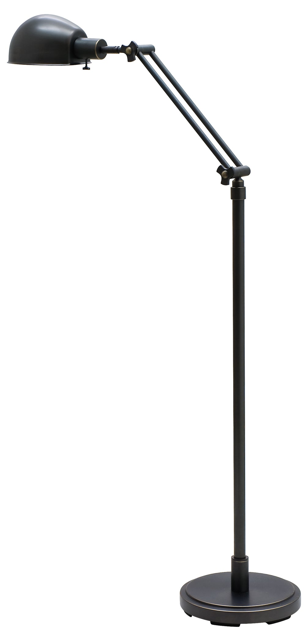House Of Troy Addison Adjustable Pharmacy Floor Lamp - Stylish Design With Versatile Angles For Perfect Lighting Antique Brass Metal Ad400-ab