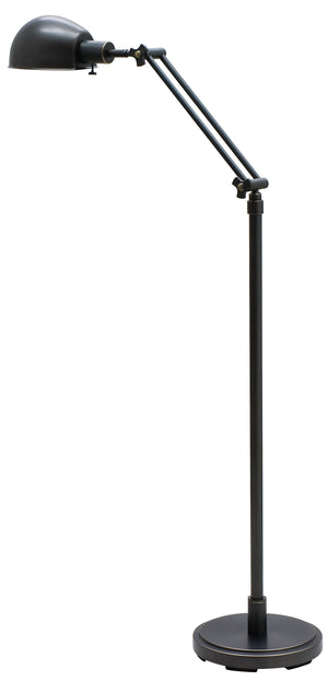 House Of Troy Addison Adjustable Pharmacy Floor Lamp - Stylish Design With Versatile Angles For Perfect Lighting Oil Rubbed Bronze Metal Ad400-ob