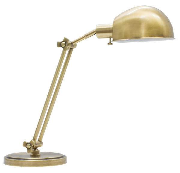 House Of Troy Addison Adjustable Pharmacy Desk Lamp - Versatile Lighting With Stylish Design For Any Space Antique Brass Metal Ad450-ab