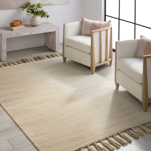 Jaipur Living Jaipur Living Handwoven Wool Flatweave Rug Labyrinth Geometric Bohemian Fringe Accent 5' x 8' RUG138383