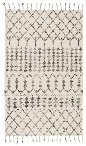 Jaipur Living Jaipur Living Riot Wool Sari Silk Flatweave Rug Moroccan Trellis Boho Fringe Accent 7'10"X9'10" RUG138441