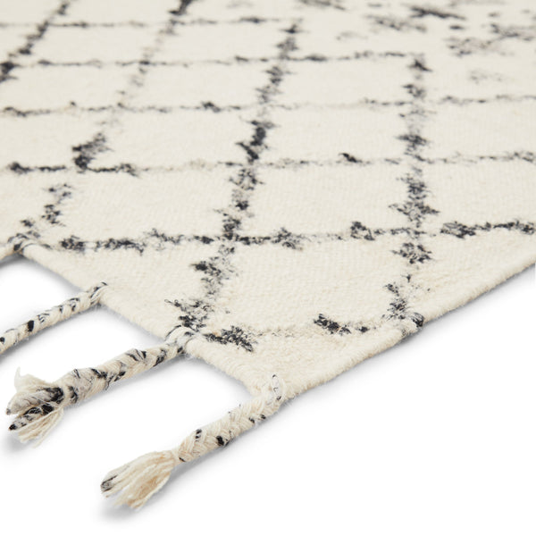 Jaipur Living Jaipur Living Riot Wool Sari Silk Flatweave Rug Moroccan Trellis Boho Fringe Accent 7'10"X9'10" RUG138441