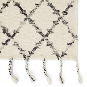 Jaipur Living Jaipur Living Riot Wool Sari Silk Flatweave Rug Moroccan Trellis Boho Fringe Accent 7'10"X9'10" RUG138441