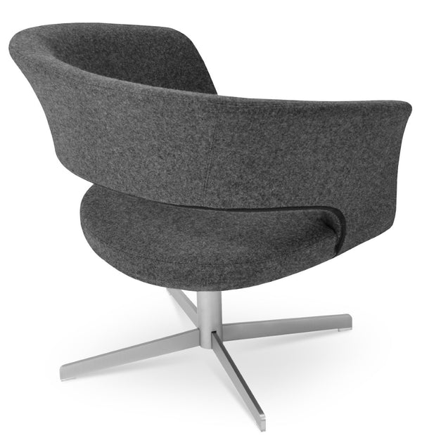 Soho Concept Nevada 4-star Base Chairs - Stylish Boucle, Velvet & Nubuck Fabrics - 10-year Guarantee, Dark Grey Dark Grey  Soho-concept-dining-chair-12747