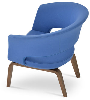 Soho Concept Seminyak Plywood Armchair - Elegant Upholstery Options, Walnut Finish, 10-year Guarantee, Made In Turkiye Walnut  Soho-concept-dining-chair-12750