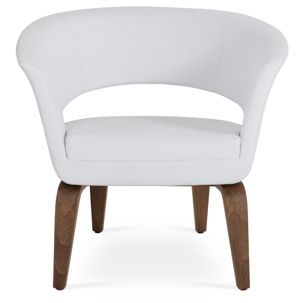 Soho Concept Seminyak Plywood Armchair With Leatherette Upholstery, 2-year Guarantee, Stylish Comfort & Durability White  Soho-concept-dining-chair-12752
