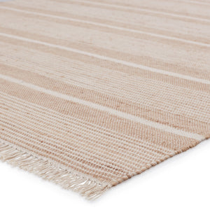 Jaipur Living Vibe by Jaipur Living Kahlo Handwoven Jute Cotton Flatweave Striped Neutral Area Rug Beige 10'X14' RUG150877