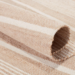 Jaipur Living Vibe by Jaipur Living Kahlo Handwoven Jute Cotton Flatweave Striped Neutral Area Rug Beige 10'X14' RUG150877