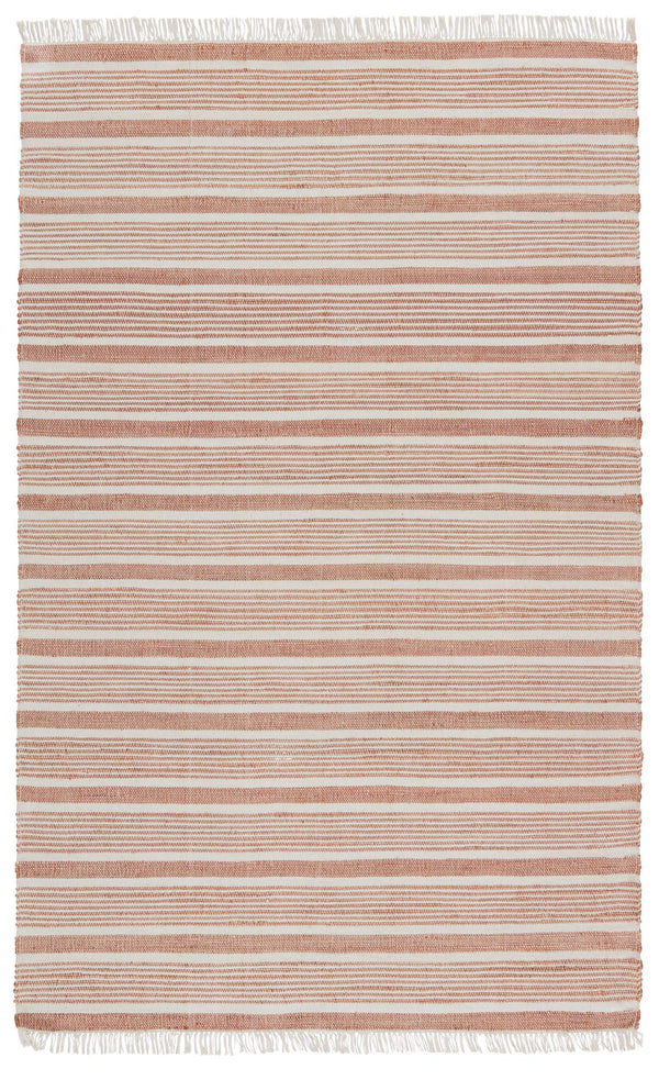 Jaipur Living Vibe by Jaipur Living Kahlo Handwoven Jute Cotton Flatweave Striped Neutral Area Rug Tan 5'X8' RUG150880
