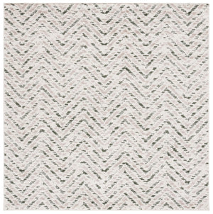 Safavieh Adirondack 104 Power Loomed Transitional Rug Ivory / Dark Green 6' x 6' Square