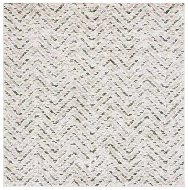 Safavieh Adirondack 104 Power Loomed Transitional Rug Ivory / Dark Green 6' x 6' Square
