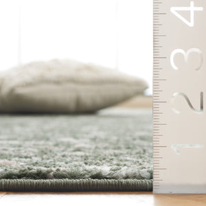 Safavieh Adirondack 104 Power Loomed Transitional Rug Dark Green / Ivory 5'-1" x 7'-6"