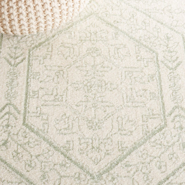 Safavieh Adirondack Sage Ivory Solid Area Rug Polypropylene Jute Blend for Large Living Rooms 11'-0" x 15'-0" ADR108W-1115