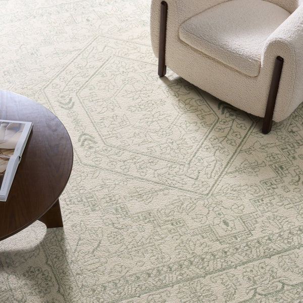 Safavieh Adirondack Sage Ivory Solid Area Rug Polypropylene Jute Blend for Large Living Rooms 11'-0" x 15'-0" ADR108W-1115