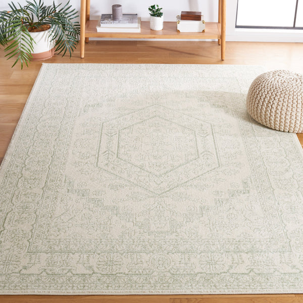 Safavieh Adirondack Sage And Ivory Power-Loomed Area Rug — Low-Profile, Durable Turkish Weave For Living Rooms 10'-0" x 14'-0" ADR108W-10