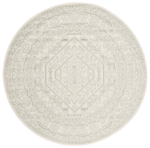 Safavieh Adirondack Sage And Ivory Runner Rug — Low-Profile 3/8" Pile, Durable Jute Backing For Halls 2'-6" x 6'-0" ADR108W-26