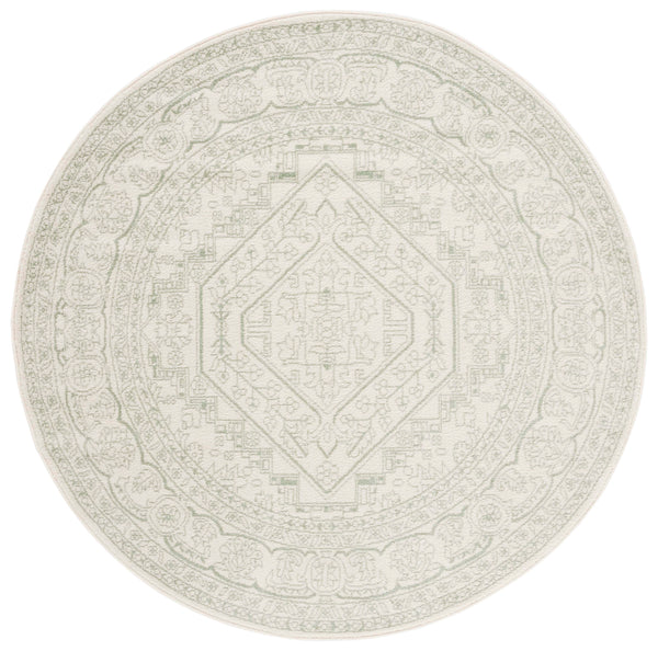 Safavieh Adirondack Sage And Ivory Runner Rug — Low-Profile 3/8" Pile, Durable Jute Backing For Halls 2'-6" x 6'-0" ADR108W-26