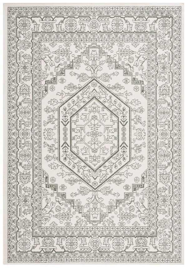 Safavieh Adirondack 108 Power Loomed Transitional Rug Ivory / Dark Green 5'-1" x 7'-6"