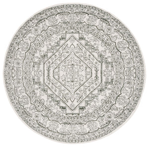 Safavieh Adirondack 108 Power Loomed Transitional Rug Ivory / Dark Green 6' x 6' Round