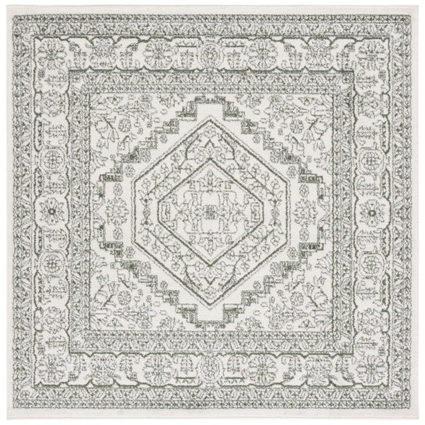 Safavieh Adirondack 108 Power Loomed Transitional Rug Ivory / Dark Green 6' x 6' Square