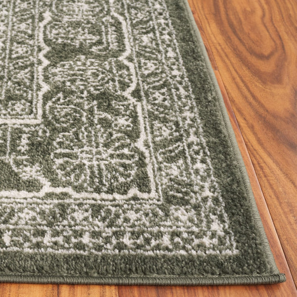 Safavieh Adirondack 108 Power Loomed Transitional Rug Dark Green / Ivory 5'-1" x 7'-6"