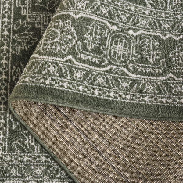 Safavieh Adirondack 108 Power Loomed Transitional Rug Dark Green / Ivory 5'-1" x 7'-6"