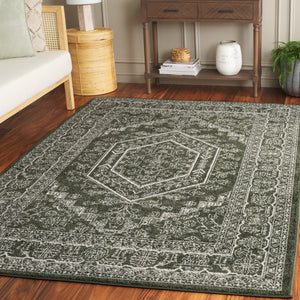 Safavieh Adirondack 108 Power Loomed Transitional Rug Dark Green / Ivory 5'-1" x 7'-6"