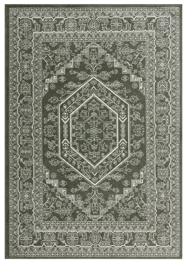 Safavieh Adirondack 108 Power Loomed Transitional Rug Dark Green / Ivory 5'-1" x 7'-6"