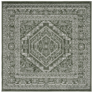 Safavieh Adirondack 108 Power Loomed Transitional Rug Dark Green / Ivory 6' x 6' Square
