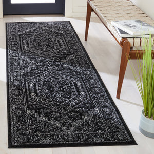 Safavieh Adirondack Black Ivory Area Rug — Low-Profile Power-Loomed Turkish Blend For Durable, Stylish Rooms 6'-0" x 8'-0" ADR108Z-68