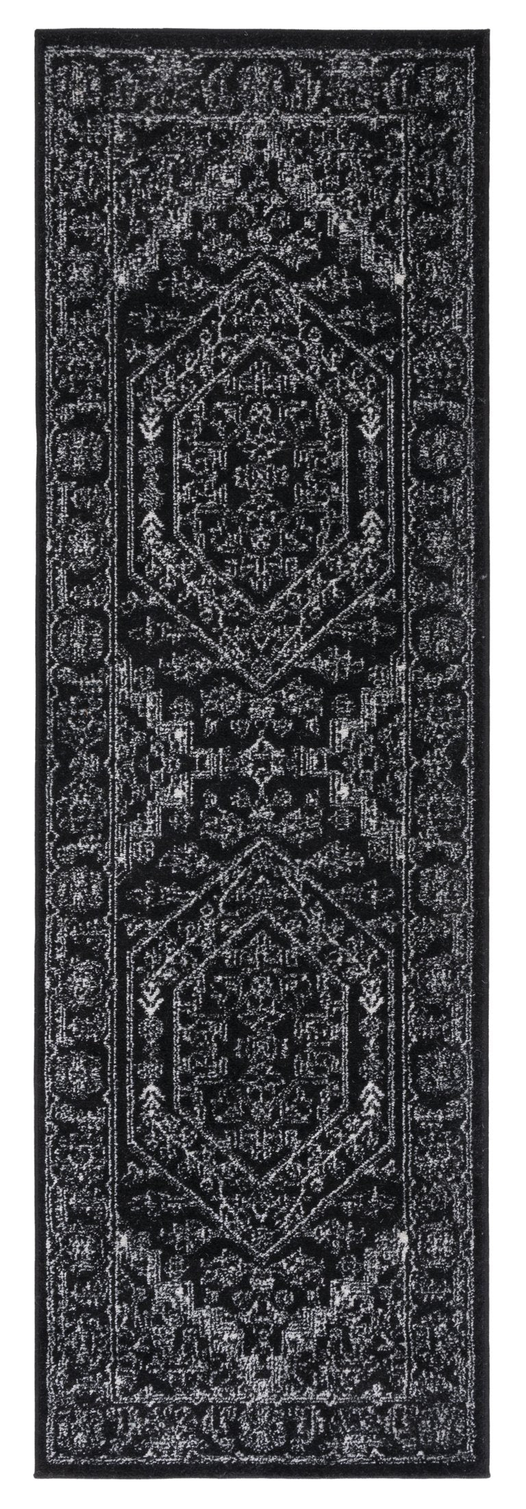 Safavieh Adirondack Black Ivory Area Rug — Low-Profile Power-Loomed Turkish Blend For Durable, Stylish Rooms 6'-0" x 8'-0" ADR108Z-68