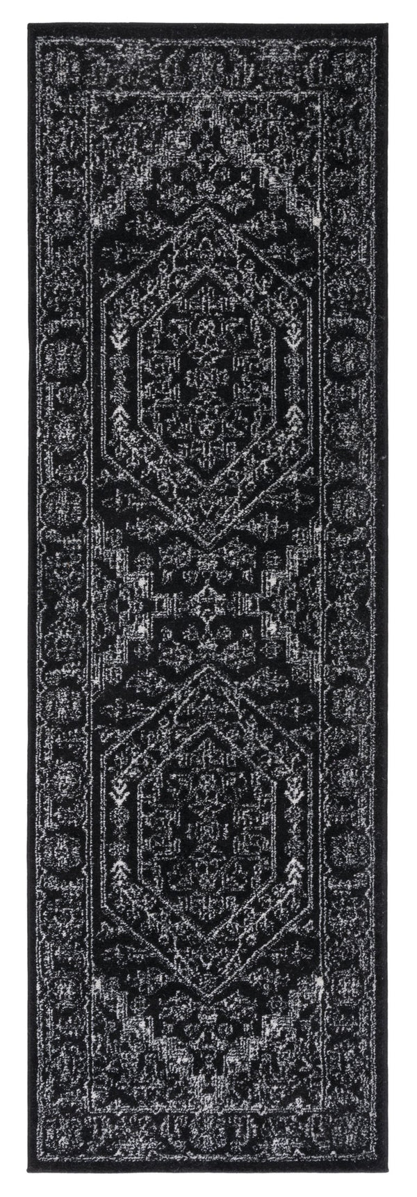 Safavieh Adirondack Black Ivory Area Rug — Low-Profile Power-Loomed Turkish Blend For Durable, Stylish Rooms 6'-0" x 8'-0" ADR108Z-68