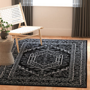Safavieh Adirondack Black Ivory Area Rug — Low-Profile Power-Loomed Turkish Blend For Durable, Stylish Rooms 6'-0" x 8'-0" ADR108Z-68
